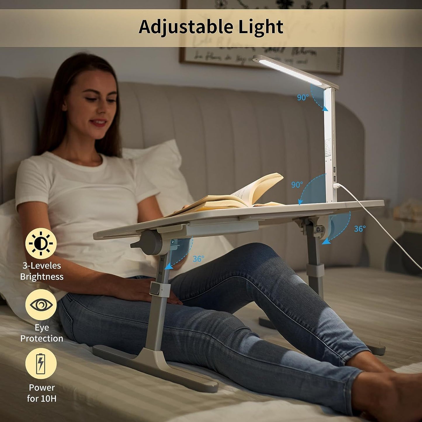 Adjustable Notebook Folding Table