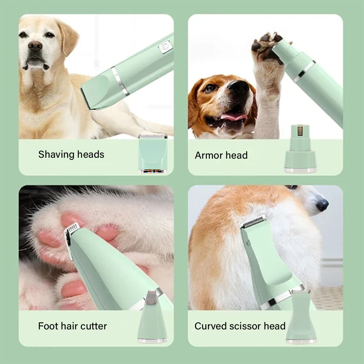 4-IN-1 Cordless Pet Clippers
