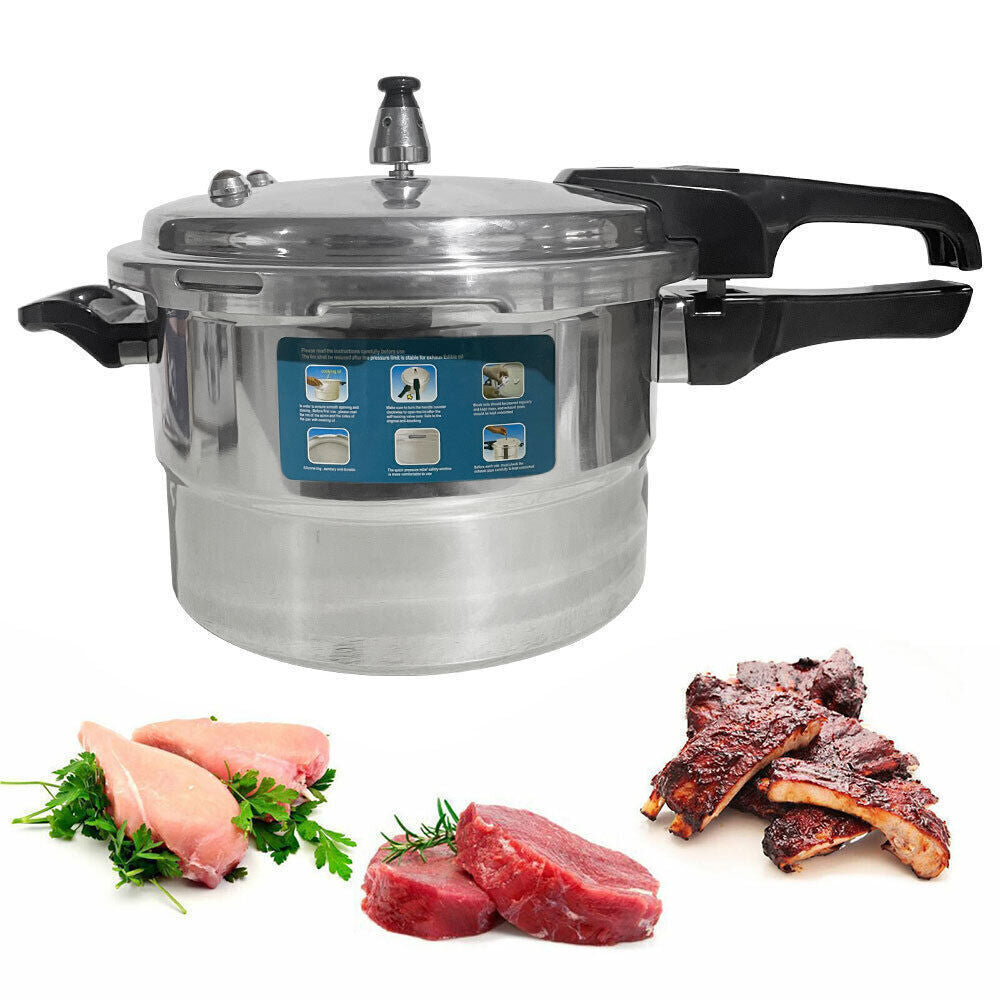 5L 7L Aluminium Pressure Cooker Quick With Lid Latch Indicator Explosion-Proof