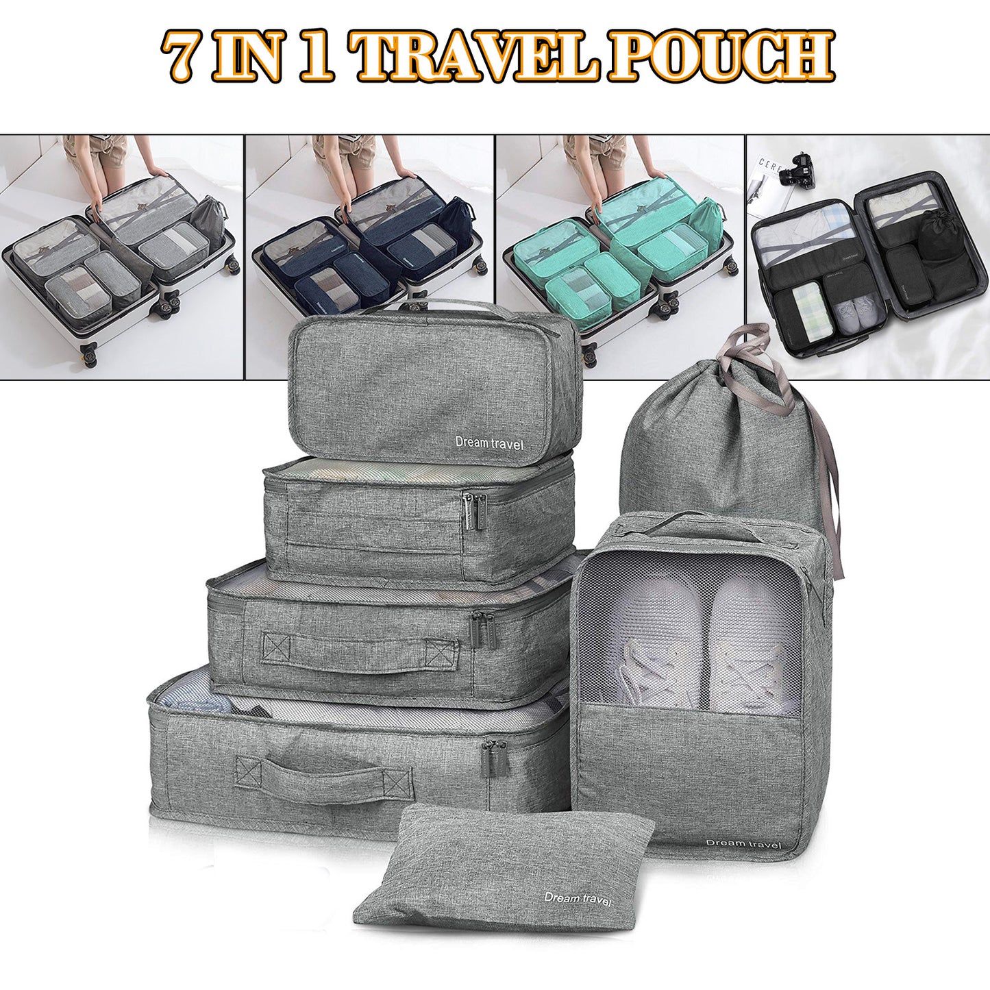 7pcs Packing Cubes