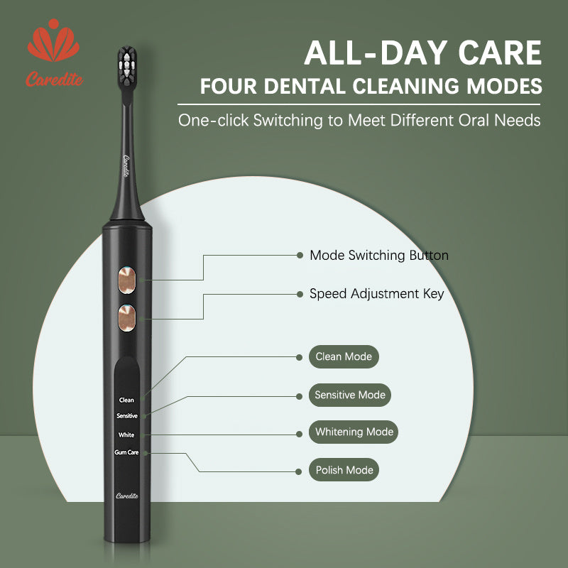 Caredite Electric Toothbrush with UV Disinfection Case