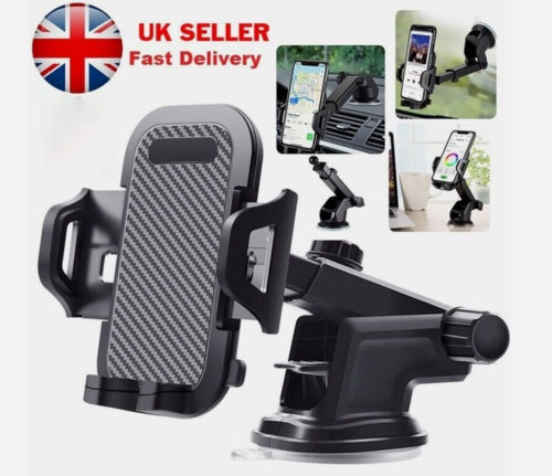 Universal Car Mobile Phone Holder – Windscreen & Dashboard GPS Stand Cradle