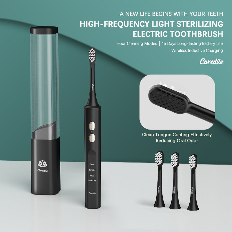 Caredite Electric Toothbrush with UV Disinfection Case