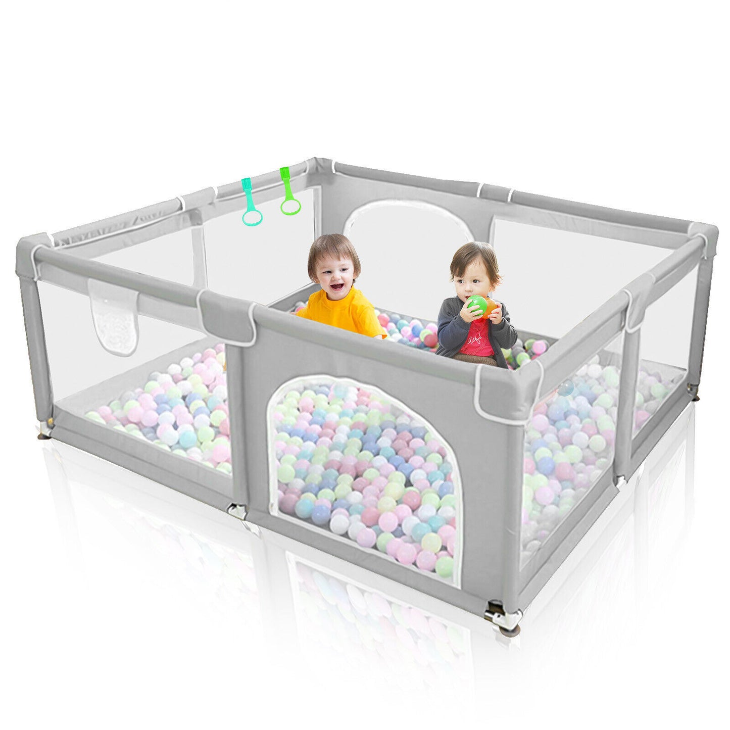 Baby Playpen with Mat – Safe & Spacious Indoor/Outdoor Play Fence for Babies & Toddlers