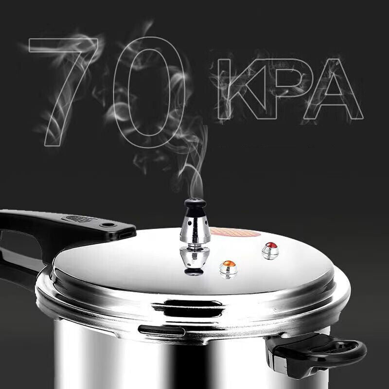 5L 7L Aluminium Pressure Cooker Quick With Lid Latch Indicator Explosion-Proof