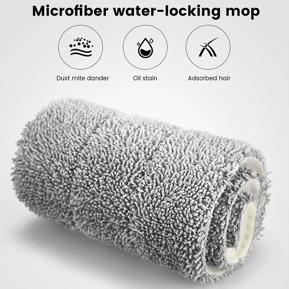 Spray Mop for Floor Cleaning – 5 Reusable Microfiber Pads & Water Tank