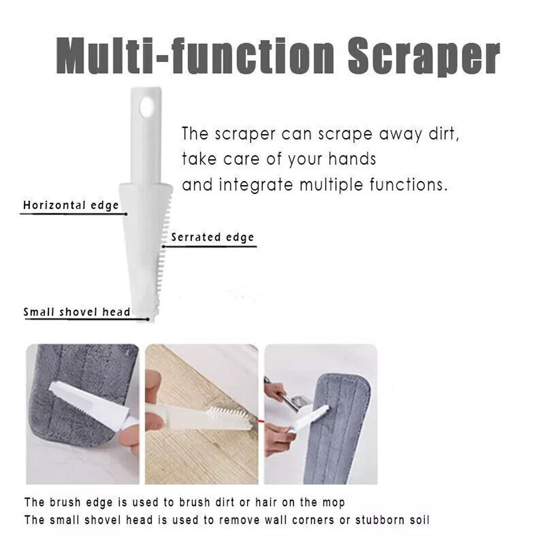 Spray Mop for Floor Cleaning – 5 Reusable Microfiber Pads & Water Tank