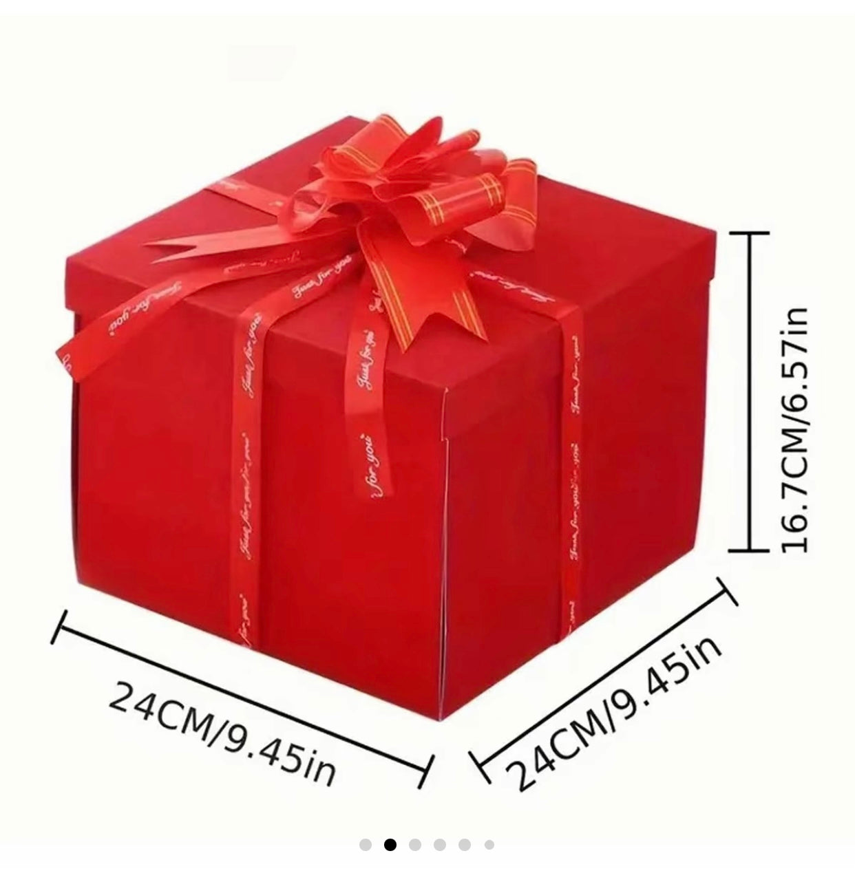 5-Story Surprise Explosion Gift Box with Ribbon, Multi-Pocket Snack & Candy Storage, Perfect for Birthdays, Festivals, Holidays