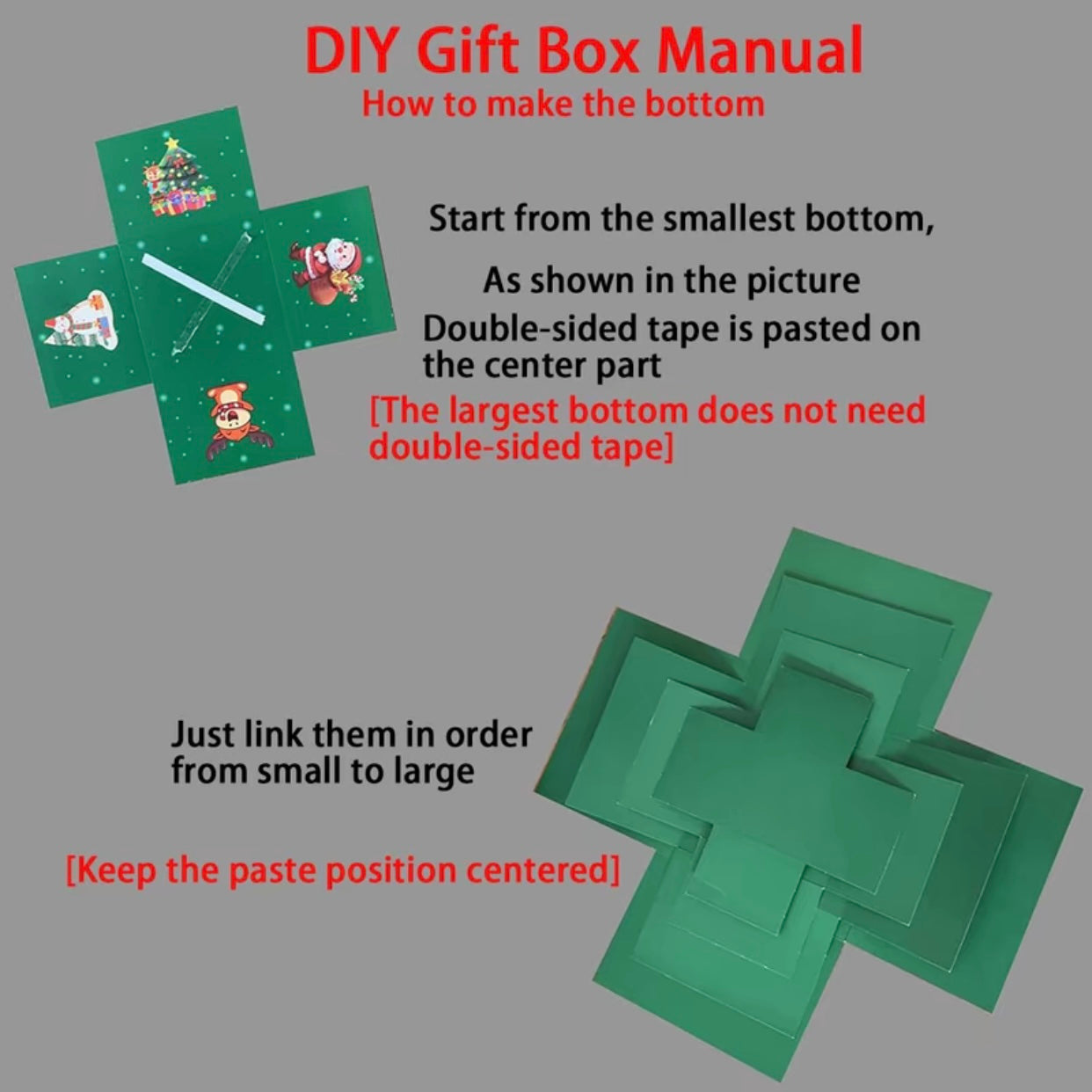 5-Story Surprise Explosion Gift Box with Ribbon, Multi-Pocket Snack & Candy Storage, Perfect for Birthdays, Festivals, Holidays