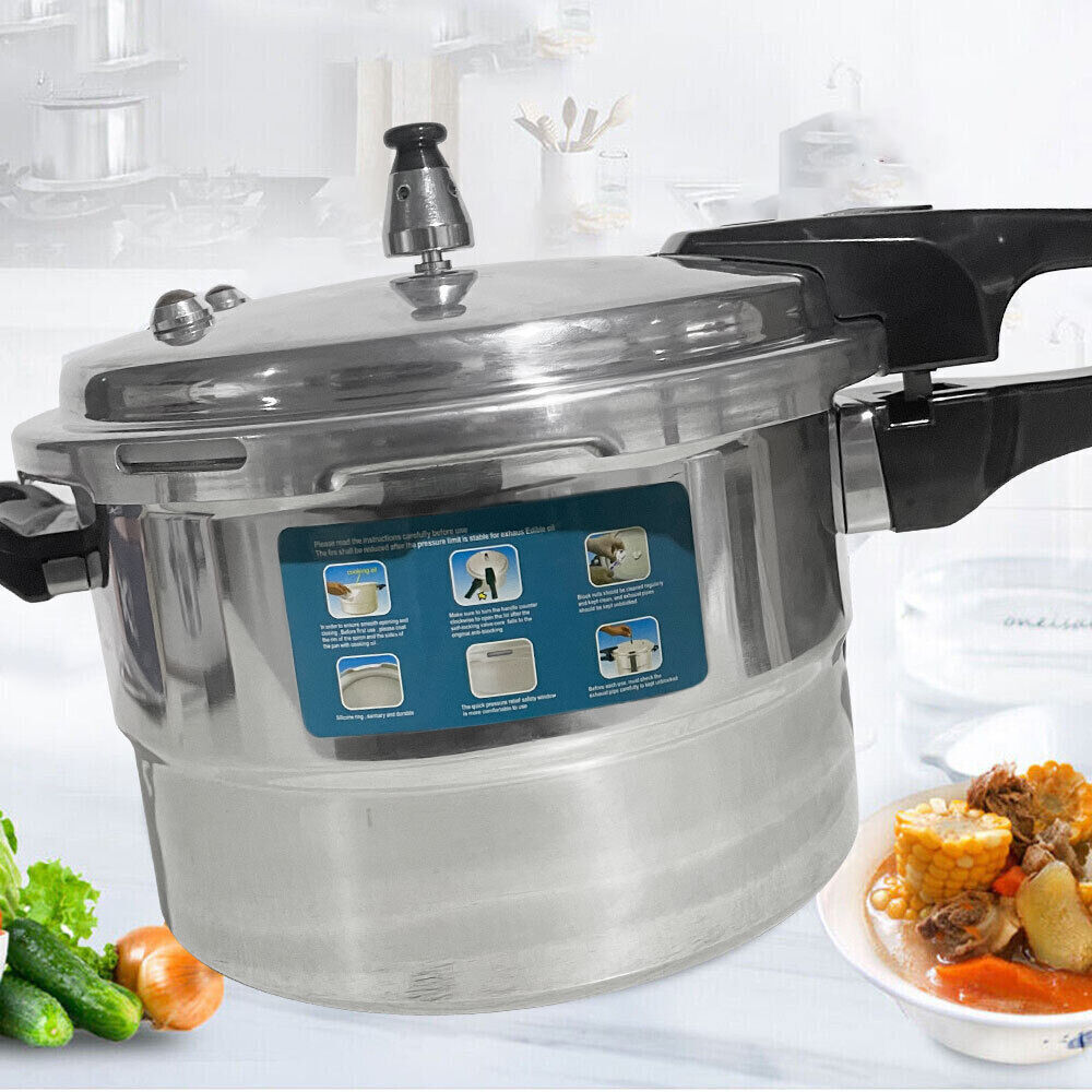 5L 7L Aluminium Pressure Cooker Quick With Lid Latch Indicator Explosion-Proof