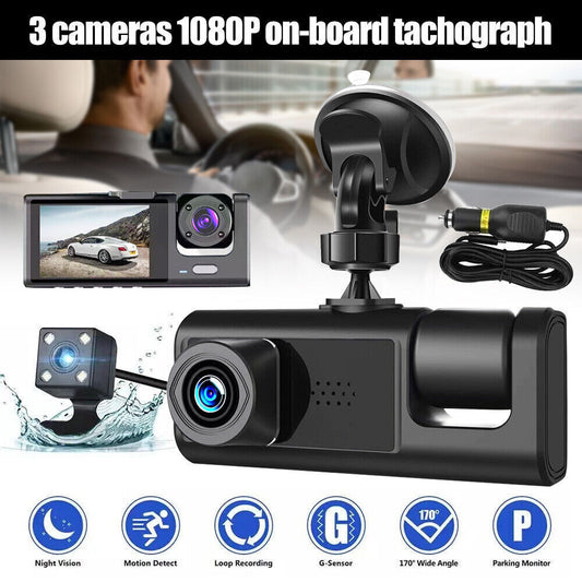 1080P Dual Lens Car Dash Cam Recorder