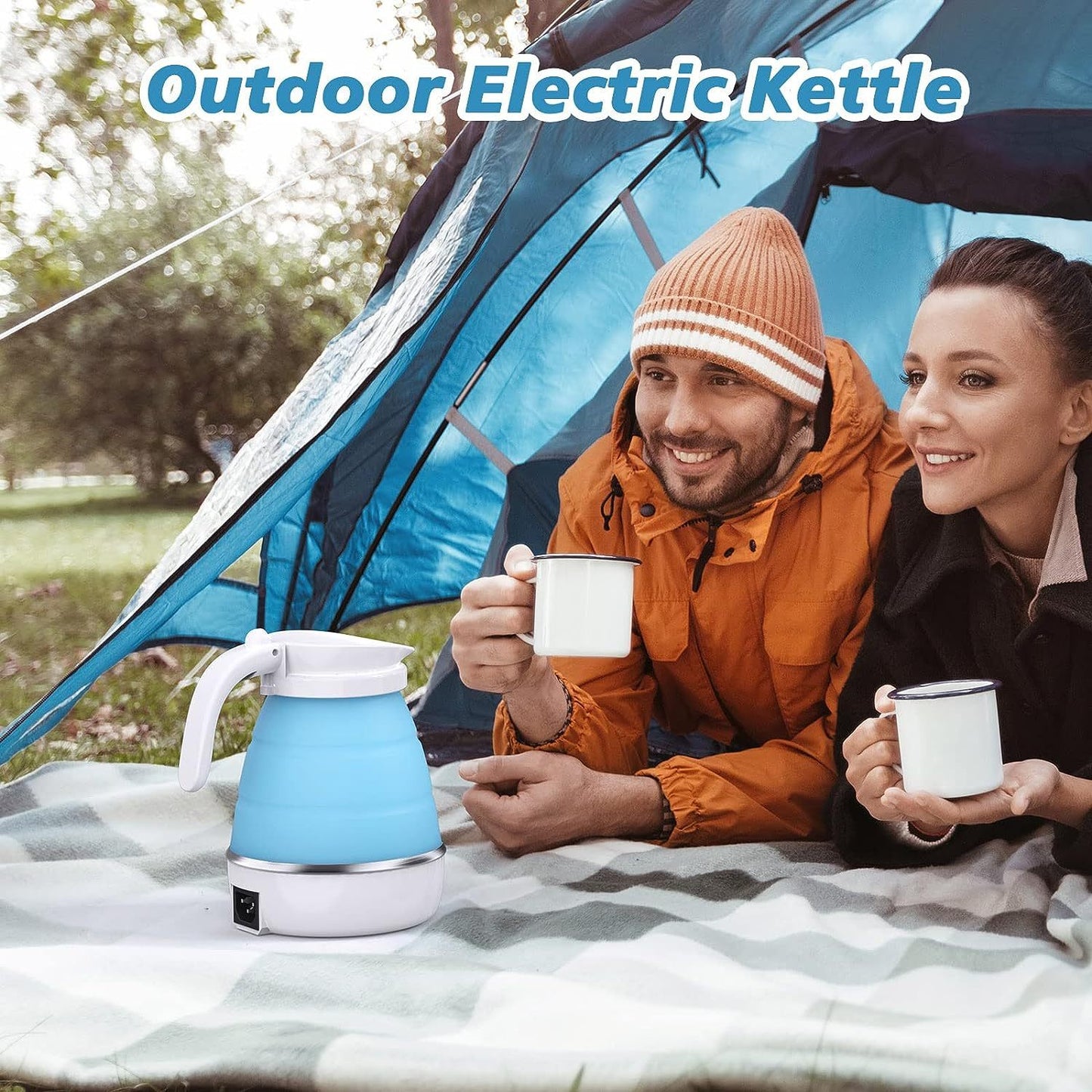 Foldable Electric Kettle – Compact & Portable Travel Kettle for Tea, Coffee & More