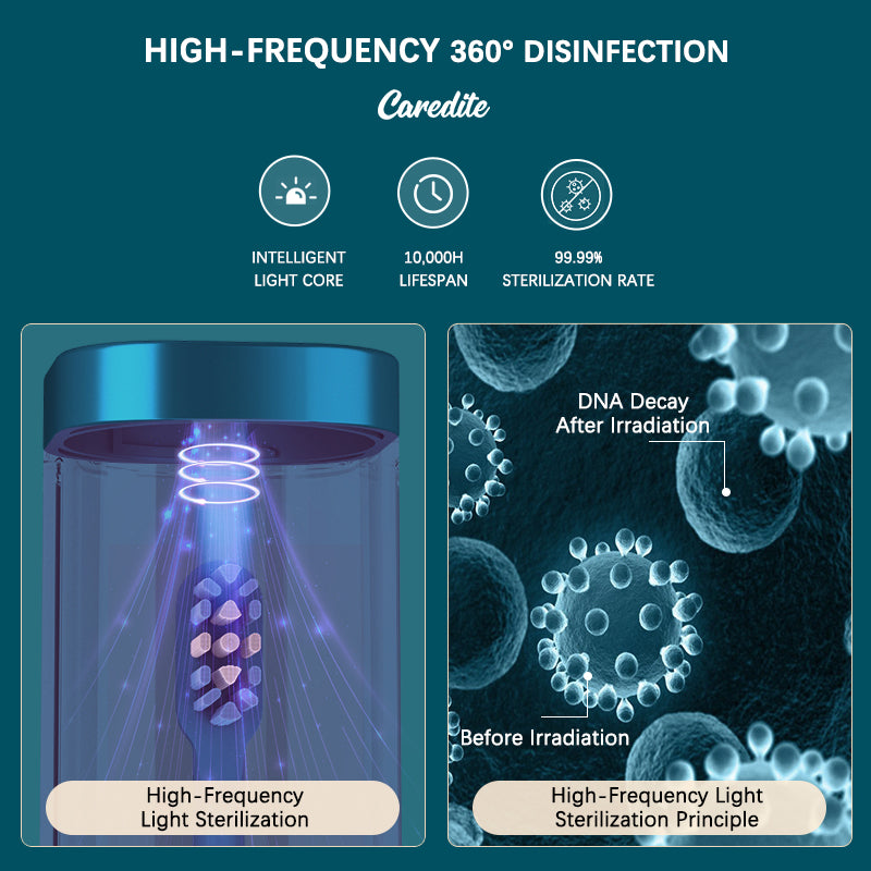 Caredite Electric Toothbrush with UV Disinfection Case