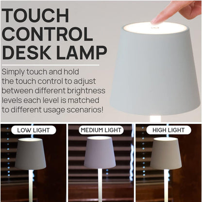 Rechargeable Cordless Metal Table Desk Lamp