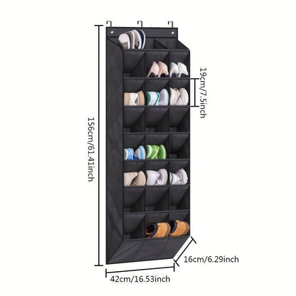 24-Pocket Hanging Shoe Organizer