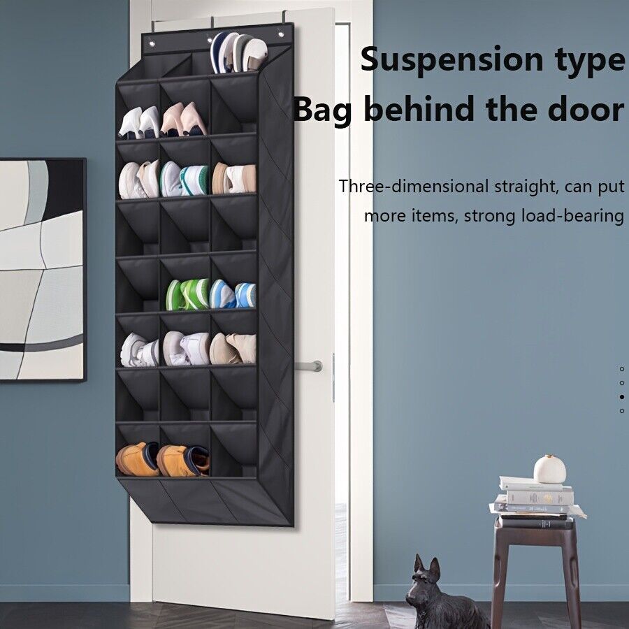 24-Pocket Hanging Shoe Organizer