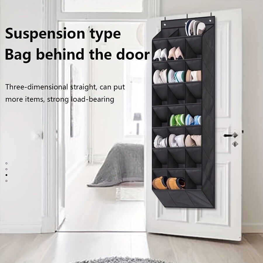 24-Pocket Hanging Shoe Organizer