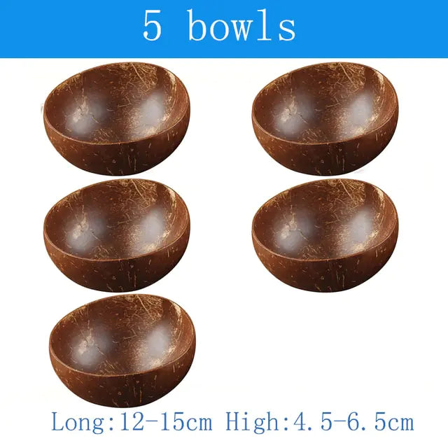 Natural Coconut Bowl Tableware Set