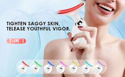 LED Facial Massager | 7-Color Light Therapy Skin Care Tool