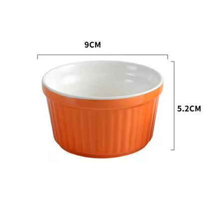 Ceramic Ramekins | Individual Baking Bowls for Soufflé & Desserts