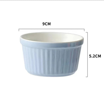 Ceramic Ramekins | Individual Baking Bowls for Soufflé & Desserts