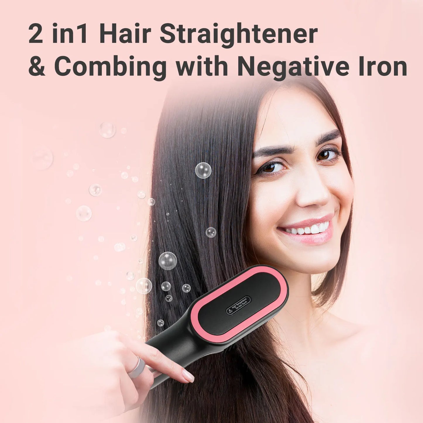 3-in-1 Hair Dryer Brush | KIPOZI Hot Air Volumizer & Straightener
