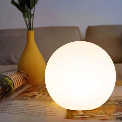 Dimmable Ball Table Lamp | 3-Color Bedside Light for Bedroom