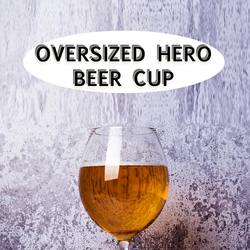 Extra Large Beer Glass Goblet | 108 oz Crystal Wine & Whiskey Glass