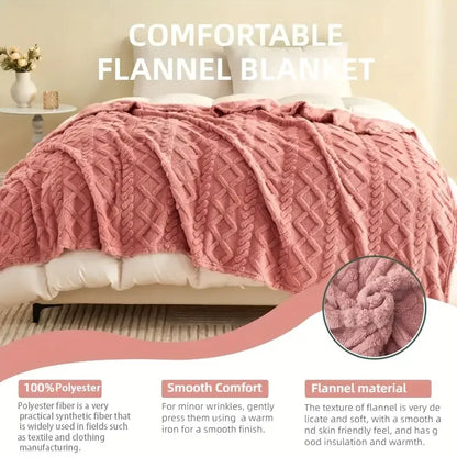 Ultra-Soft Plush Fleece Blanket | Cozy Throw for Couch & Bed