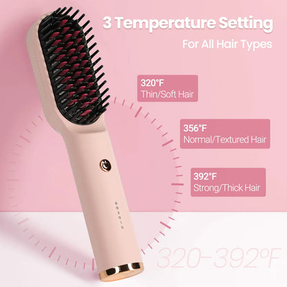 3-in-1 Hair Dryer Brush | KIPOZI Hot Air Volumizer & Straightener