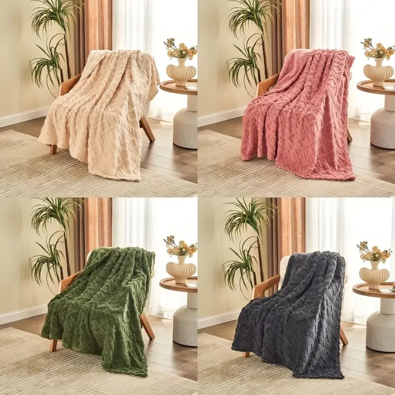 Ultra-Soft Plush Fleece Blanket | Cozy Throw for Couch & Bed