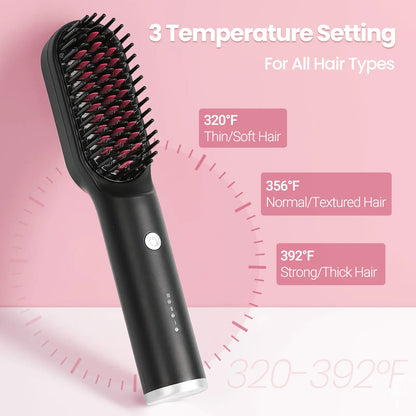 3-in-1 Hair Dryer Brush | KIPOZI Hot Air Volumizer & Straightener
