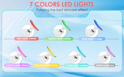 LED Facial Massager | 7-Color Light Therapy Skin Care Tool