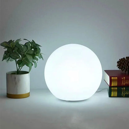 Dimmable Ball Table Lamp | 3-Color Bedside Light for Bedroom