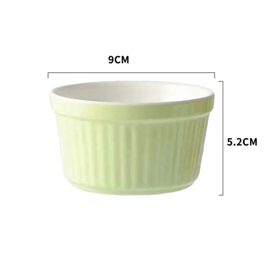 Ceramic Ramekins | Individual Baking Bowls for Soufflé & Desserts