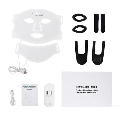 Face and Neck Red Light Therapy Mask