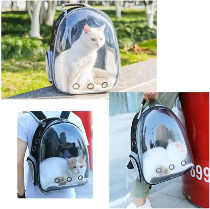 Bubble Pet Carrier Backpack | Transparent Cat Carrier for Small Animals