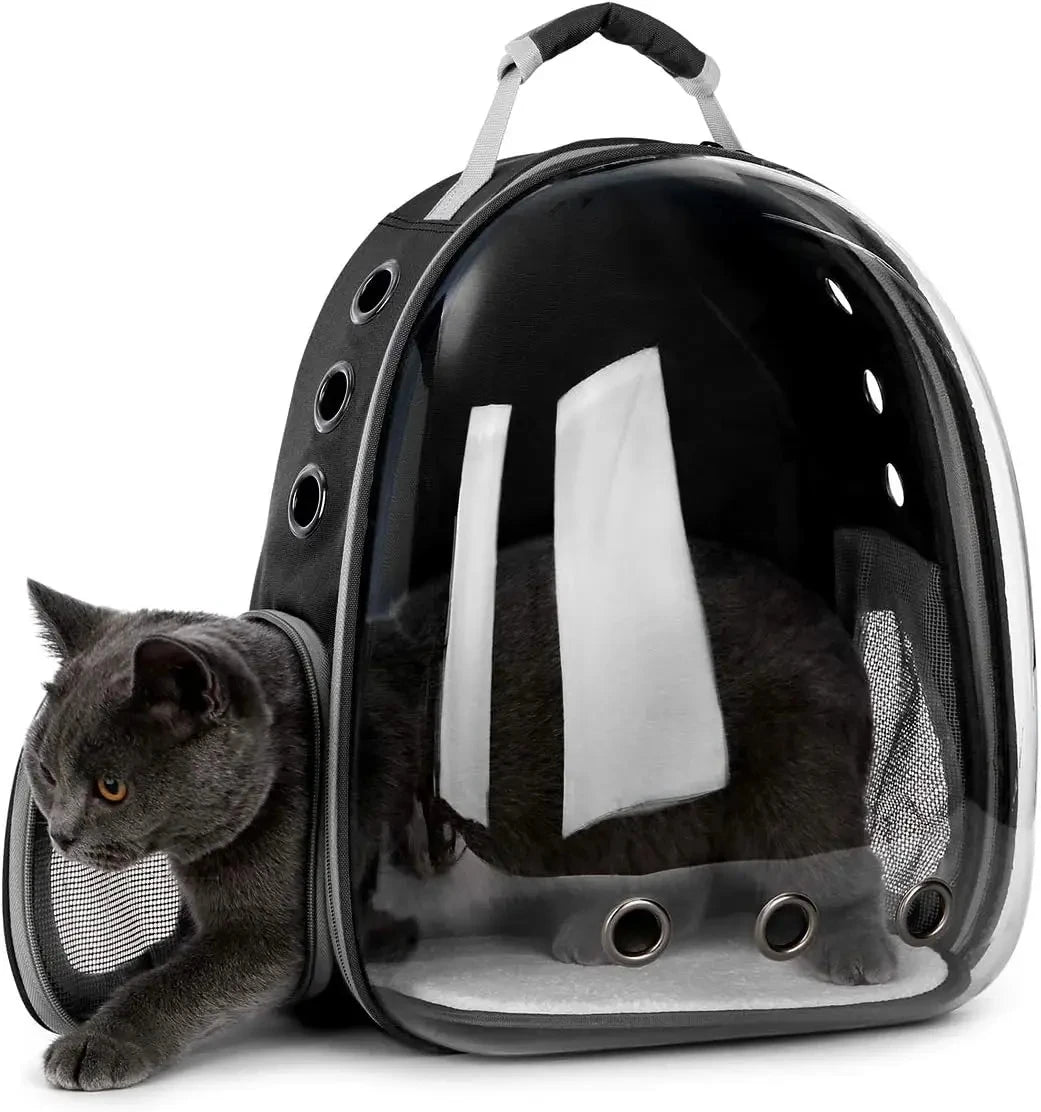 Bubble Pet Carrier Backpack | Transparent Cat Carrier for Small Animals