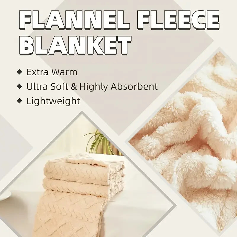 Ultra-Soft Plush Fleece Blanket | Cozy Throw for Couch & Bed