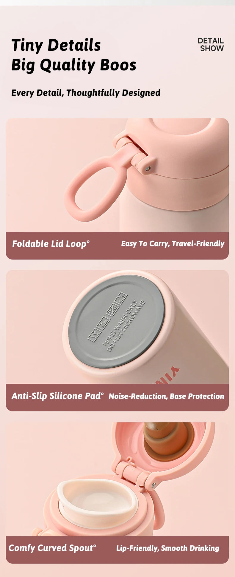 Thermos 316 Stainless Steel Insulated Bottle | 17 oz Vacuum Thermal Flask