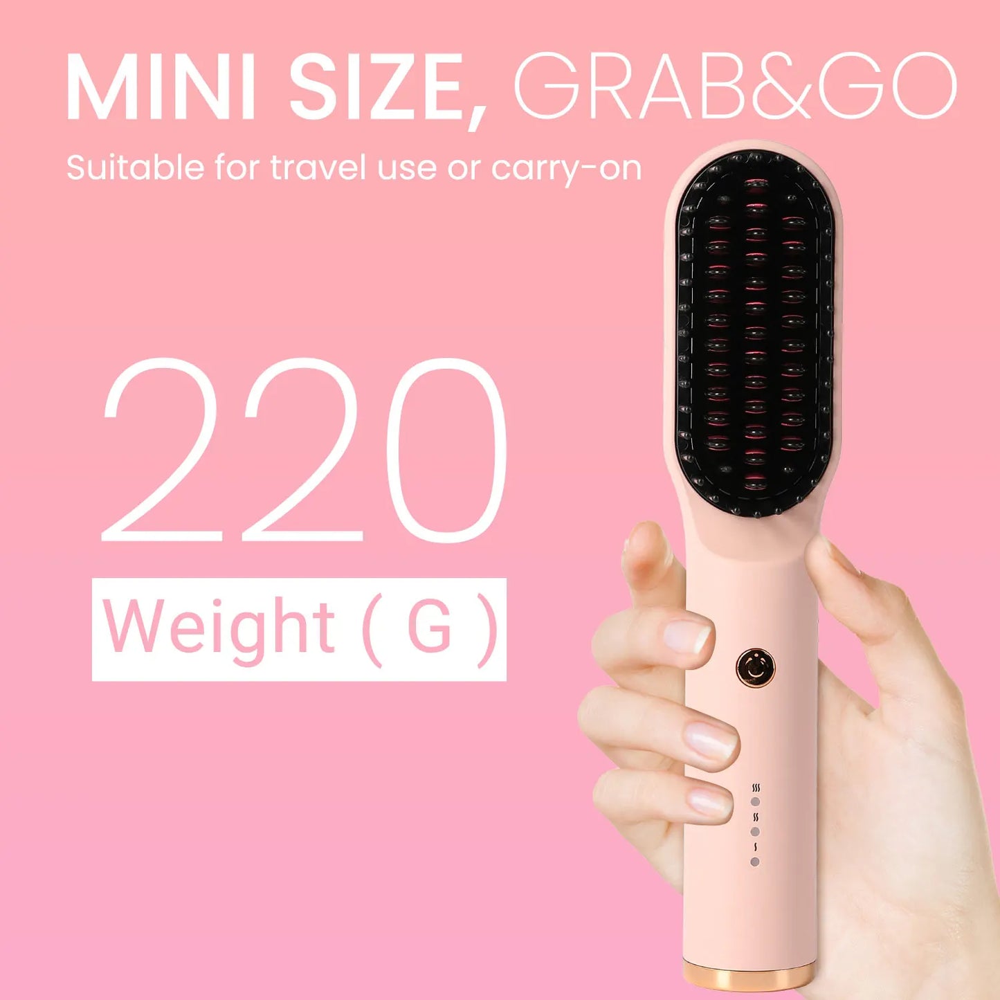 3-in-1 Hair Dryer Brush | KIPOZI Hot Air Volumizer & Straightener