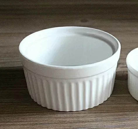 Ceramic Ramekins | Individual Baking Bowls for Soufflé & Desserts