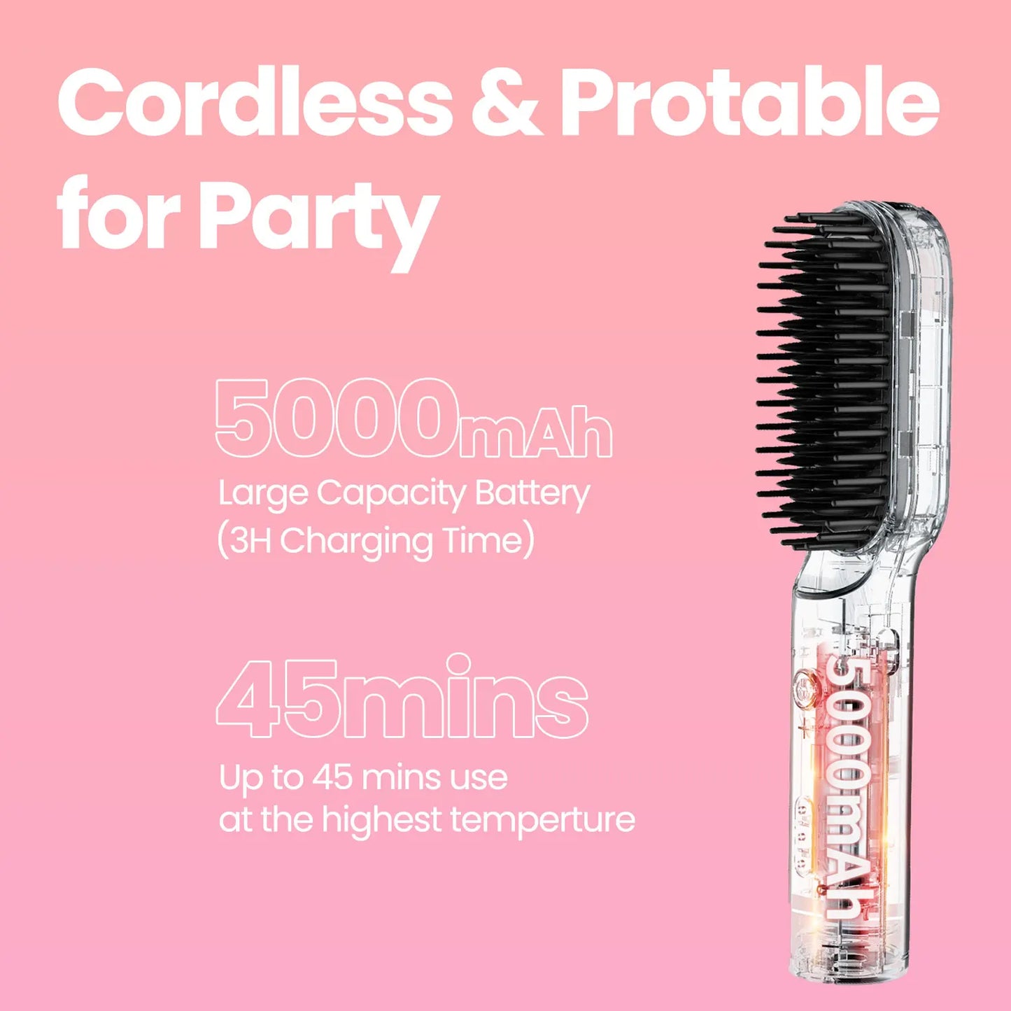 3-in-1 Hair Dryer Brush | KIPOZI Hot Air Volumizer & Straightener