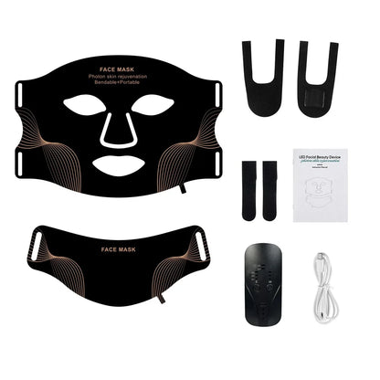 Face and Neck Red Light Therapy Mask