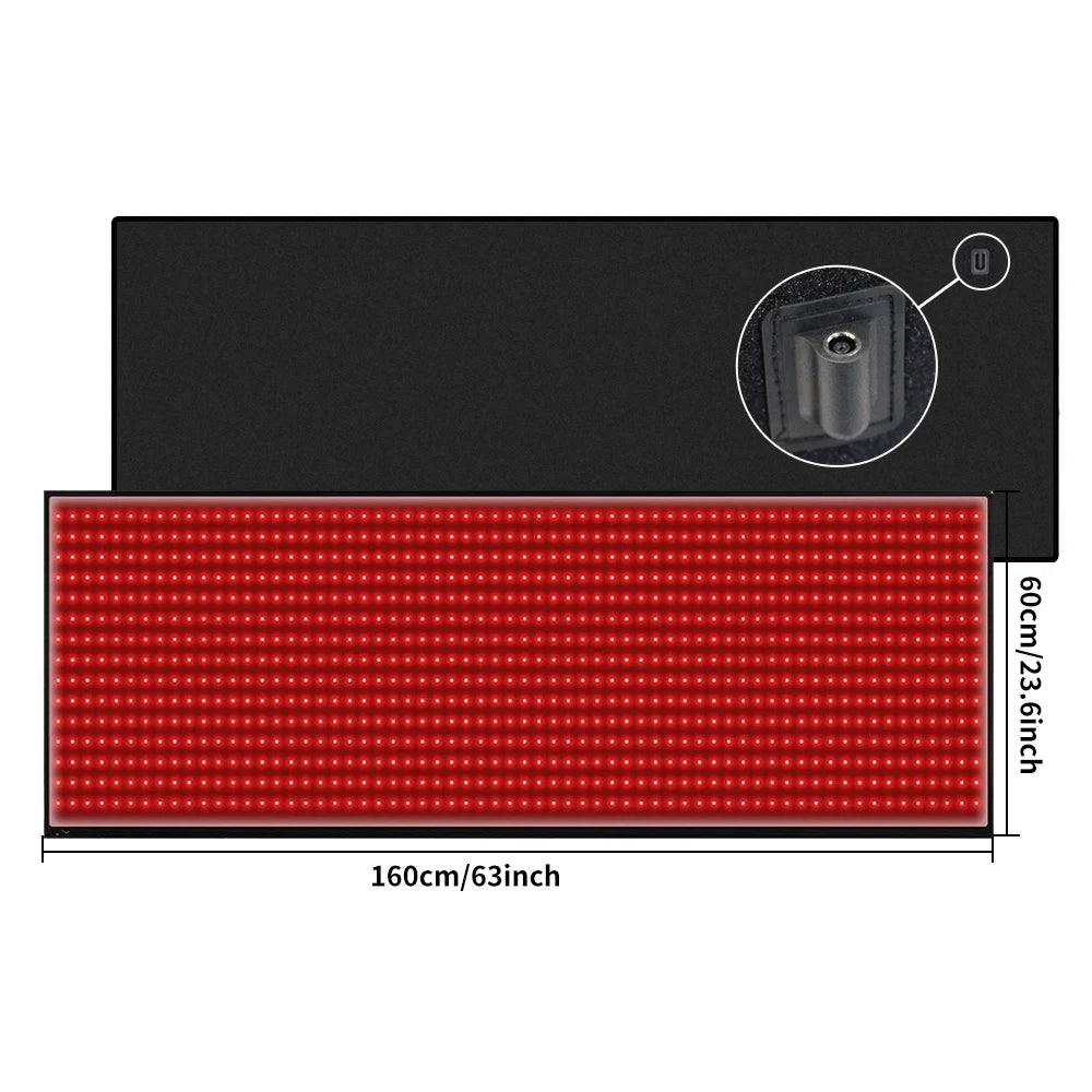 Red Light Therapy Mat | Full Body 63" Relaxation & Recovery Pad