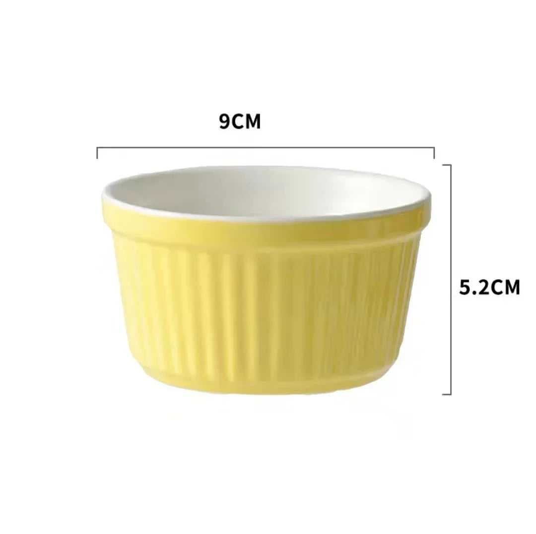 Ceramic Ramekins | Individual Baking Bowls for Soufflé & Desserts