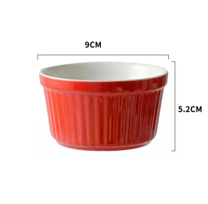 Ceramic Ramekins | Individual Baking Bowls for Soufflé & Desserts