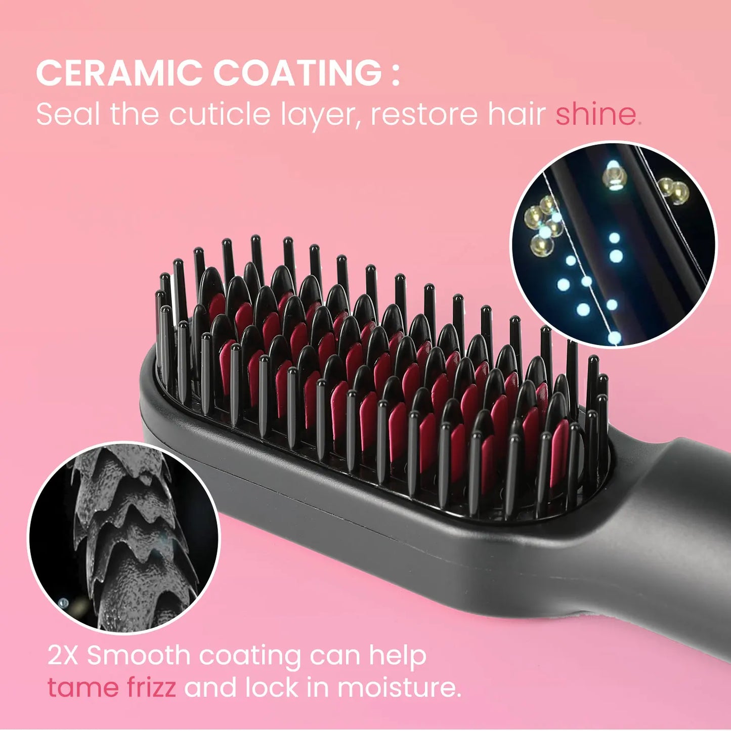 3-in-1 Hair Dryer Brush | KIPOZI Hot Air Volumizer & Straightener