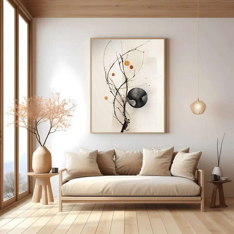Japan Artwork Wabi Sabi Poster Print Canvas Art Pictures Home for Living Room and Bedroom Modern Wall Decor Frameless Painting