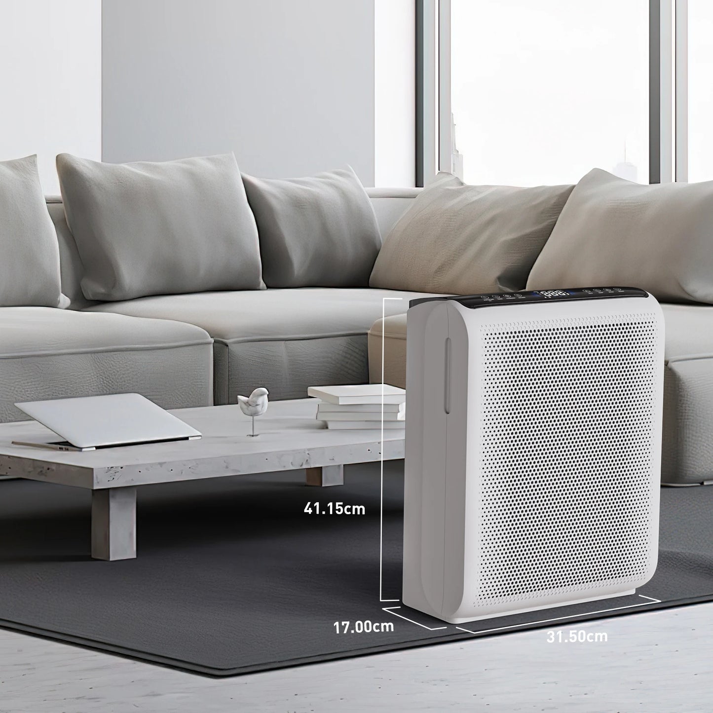 Smart Air Purifier 1504 Sq Ft | AROEVE Quiet Air Cleaner for Pets & Allergies